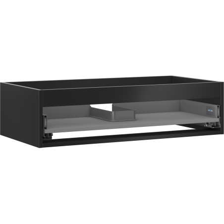 Mexen Box-A corp de dulap pentru chiuvetă 90 cm, 1 sertar, negru mat - 91AX0-0900-235-1-71