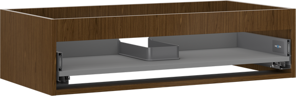 Mexen Box-A corp dulap pentru lavoar 90 cm, 1 sertar, nuc - 91AX0-0900-235-1-86