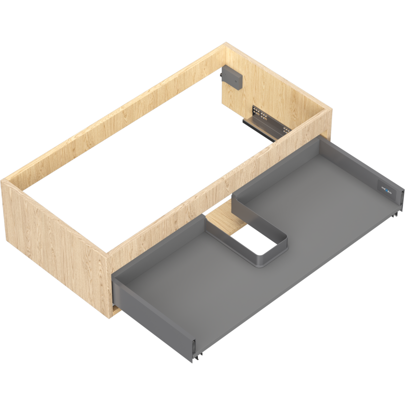 Mexen Box-A corp dulap lavoar 90 cm, 1 sertar, stejar - 91AX0-0900-235-1-81