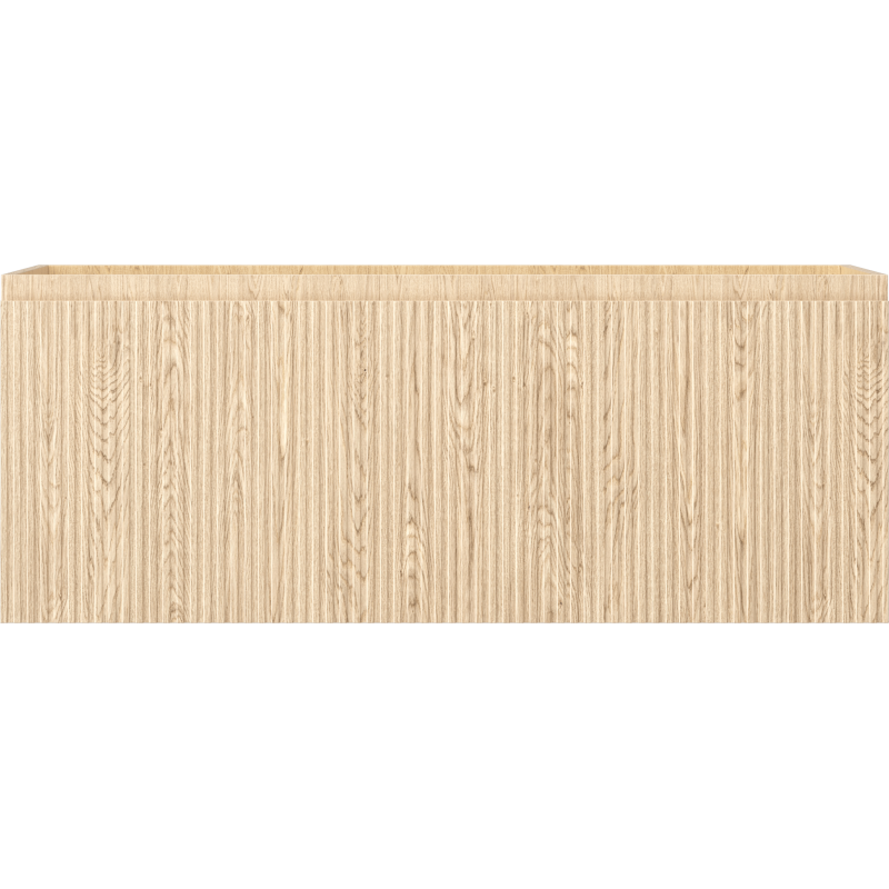 Mexen Rivel 120 cm-es fürdőszobai mosdós szekrény, 1 fiók, bordázott, tölgy - 91A20-12047-1-BF81