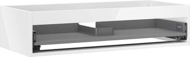 Mexen Box-A corp dulap de lavoar 100 cm, 1 sertar, alb lucios - 91AX0-1000-235-1-00