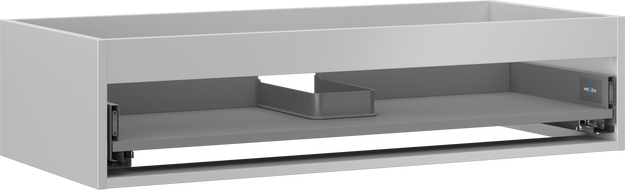 Mexen Box-A corp dulap sub chiuvetă 100 cm, 1 sertar, gri mat - 91AX0-1000-235-1-62