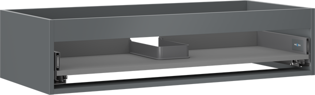 Mexen Box-A corp dulap sub chiuvetă 100 cm, 1 sertar, grafit mat - 91AX0-1000-235-1-66