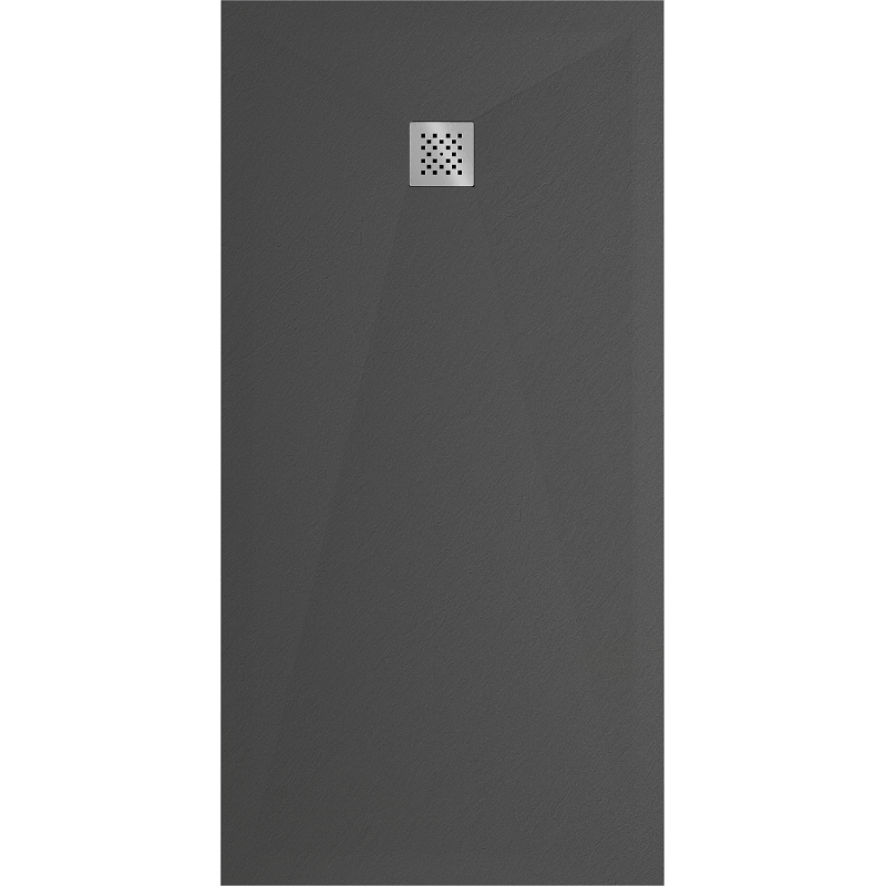 Mexen Stone+ kompozit zuhanytálca, téglalap alakú, 180 x 90 cm, antracit - 44719018