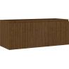 Mexen Rivel dulap baie deasupra lavoarului 120 cm, 1 sertar, cu striații, nuc - 91A20-12047-1-BF86