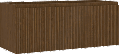 Mexen Rivel dulap baie sub lavoar 120 cm, 1 sertar, canelat, nuc - 91A20-12047-1-BF86