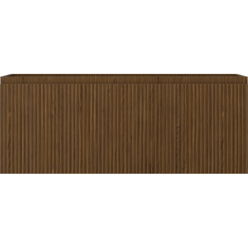 Mexen Rivel dulap baie sub lavoar 120 cm, 1 sertar, canelat, nuc - 91A20-12047-1-BF86