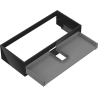 Mexen Box-A carcasă dulap lavoar 100 cm, 1 sertar, negru lucios - 91AX0-1000-235-1-70