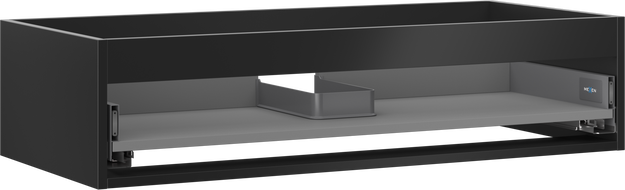 Mexen Box-A corp dulap sub chiuvetă 100 cm, 1 sertar, negru mat - 91AX0-1000-235-1-71