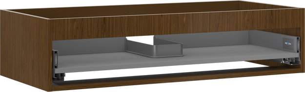 Mexen Box-A corp dulap sub chiuvetă 100 cm, 1 sertar, nuc - 91AX0-1000-235-1-86