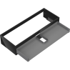 Mexen Box-A corp dulap pentru lavoar 120 cm, 1 sertar, negru lucios - 91AX0-1200-235-1-70