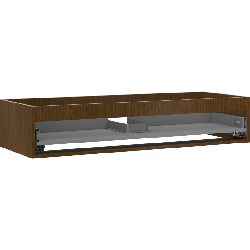 Mexen Box-A mosdószekrény korpus 120 cm, 1 fiók, dió - 91AX0-1200-235-1-86