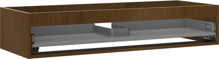 Mexen Box-A mosdókagyló alatti szekrénytest 120 cm, 1 fiók, dió - 91AX0-1200-235-1-86