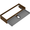 Mexen Box-A mosdókagyló alatti szekrénytest 120 cm, 1 fiók, dió - 91AX0-1200-235-1-86