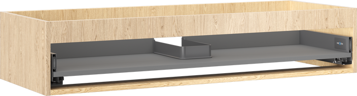 Mexen Box-A carcasă dulap pentru lavoar 120 cm, 1 sertar, stejar - 91AX0-1200-235-1-81