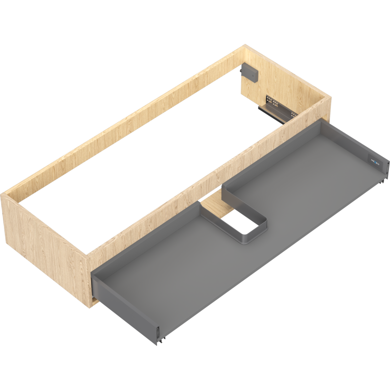 Mexen Box-A mosdószekrény korpus 120 cm, 1 fiók, tölgy - 91AX0-1200-235-1-81