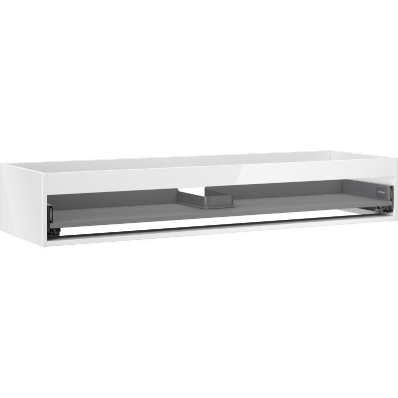 Mexen Box-A corp bază pentru dulap de baie 140 cm, 1 sertar, alb lucios - 91AX0-1400-235-1-00