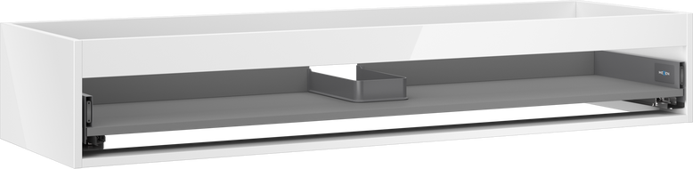 Mexen Box-A corp bază pentru dulap de baie 140 cm, 1 sertar, alb lucios - 91AX0-1400-235-1-00