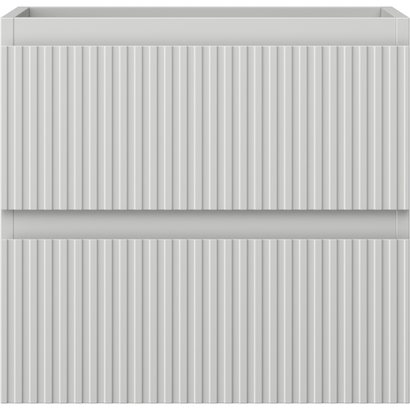 Mexen Rivel dulap baie sub lavoar 50 cm, 2 sertare, canelat, gri mat - 91A20-05047-2-BFF62