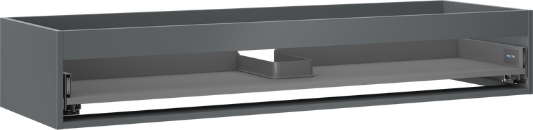 Mexen Box-A corp dulap lavoar 140 cm, 1 sertar, grafit mat - 91AX0-1400-235-1-66