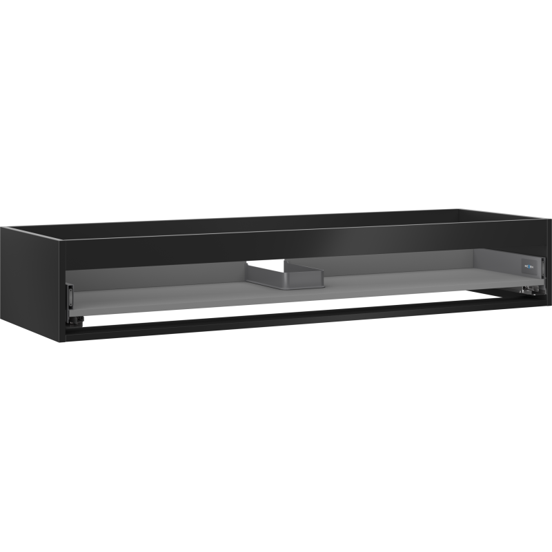 Corp Mexen Box-A pentru dulap de lavoar 140 cm, 1 sertar, negru mat - 91AX0-1400-235-1-71