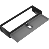 Mexen Box-A corp dulap sub chiuvetă 140 cm, 1 sertar, negru lucios - 91AX0-1400-235-1-70