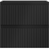 Mexen Rivel dulap baie sub lavoar 50 cm, 2 sertare, canelat, negru mat - 91A20-05047-2-BFF71