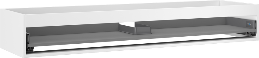 Mexen Box-A mosdószekrény szekrényhez 160 cm, 1 fiók, fehér matt - 91AX0-1600-235-1-01