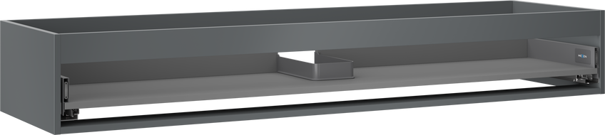 Mexen Box-A corp dulap sub chiuvetă 160 cm, 1 sertar, grafit mat - 91AX0-1600-235-1-66