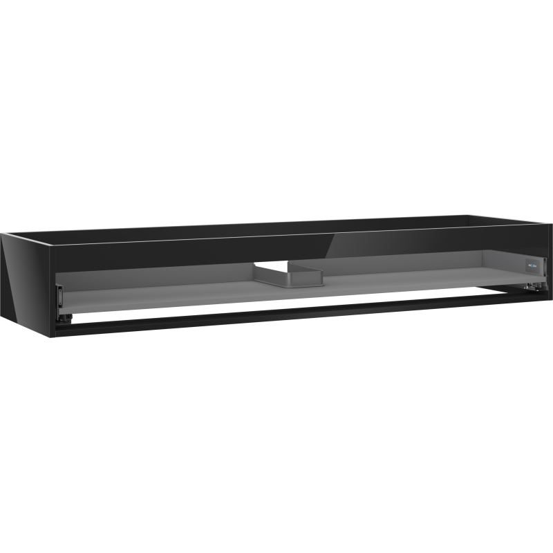Mexen Box-A corp dulap de lavoar 160 cm, 1 sertar, negru lucios - 91AX0-1600-235-1-70