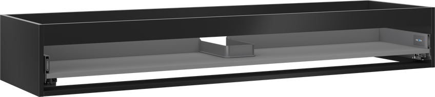 Mexen Box-A carcasă pentru dulap sub lavoar 160 cm, 1 sertar, negru mat - 91AX0-1600-235-1-71