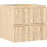 Mexen Rivel fürdőszobai alsószekrény 50 cm, 2 fiók, bordázott, tölgy - 91A20-05047-2-BFF81