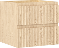 Mexen Rivel fürdőszobai alsószekrény 50 cm, 2 fiók, bordázott, tölgy - 91A20-05047-2-BFF81