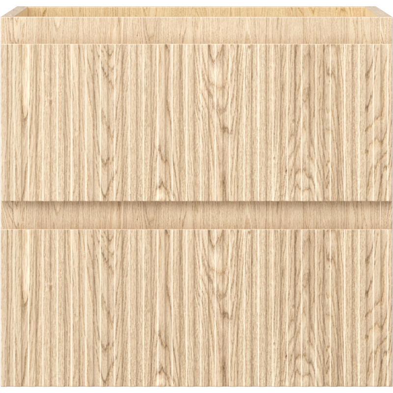 Mexen Rivel fürdőszobai szekrény mosdó alá 50 cm, 2 fiók, bordázott, tölgy - 91A20-05047-2-BFF81