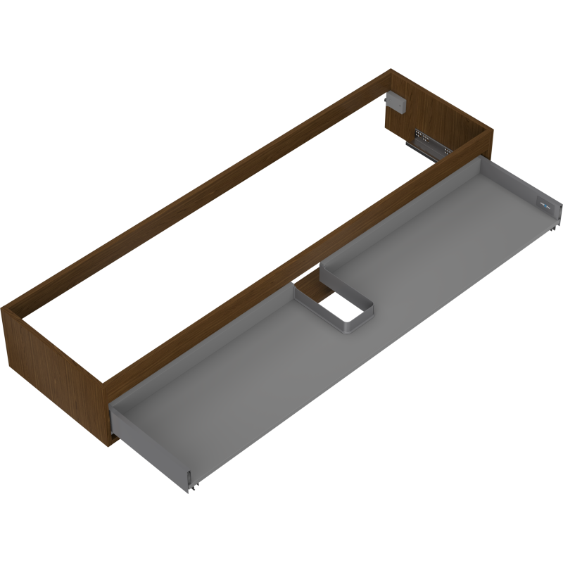 Mexen Box-A mosdószekrény korpus 160 cm, 1 fiók, dió - 91AX0-1600-235-1-86
