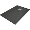 Mexen Stone+ 120 x 100 cm-es, téglalap alakú kompozit zuhanytálca, antracit - 44711012