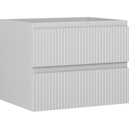 Mexen Rivel dulap baie sub lavoar 60 cm, 2 sertare, cu caneluri, gri mat - 91A20-06047-2-BFF62