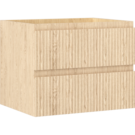 Mexen Rivel mosdó alatti szekrény 60 cm, 2 fiók, hornyos, tölgy - 91A20-06047-2-BFF81