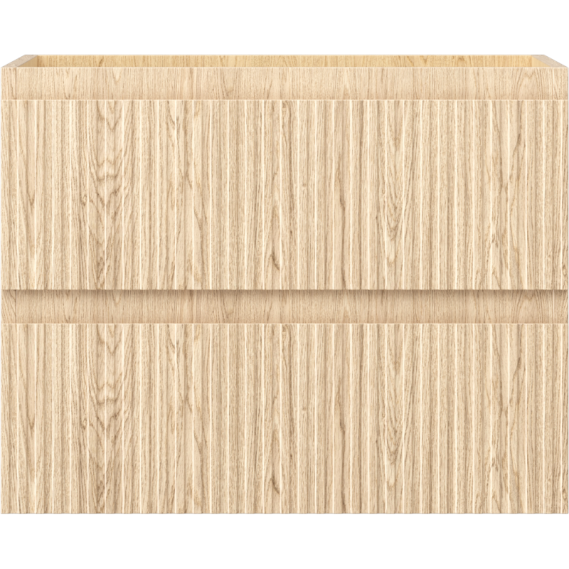 Mexen Rivel dulap baie pentru lavoar 60 cm, 2 sertare, riflat, stejar - 91A20-06047-2-BFF81