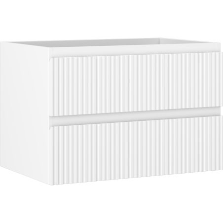 Mexen Rivel dulap de baie sub chiuvetă 70 cm, 2 sertare, striat, alb mat - 91A20-07047-2-BFF01