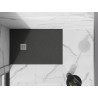 Mexen Stone+ téglalap alakú kompozit zuhanytálca 140 x 100 cm, antracit - 44711014