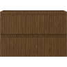 Mobilă de baie Mexen Rivel sub lavoar 70 cm, 2 sertare, cu caneluri, nuc - 91A20-07047-2-BFF86