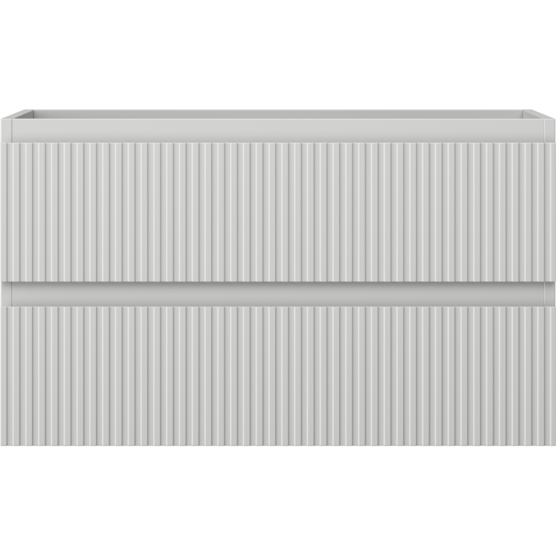 Mexen Rivel dulap baie sub lavoar 80 cm, 2 sertare, striat, gri mat - 91A20-08047-2-BFF62