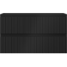 Mexen Rivel dulap baie sub chiuvetă 80 cm, 2 sertare, canelat, negru mat - 91A20-08047-2-BFF71