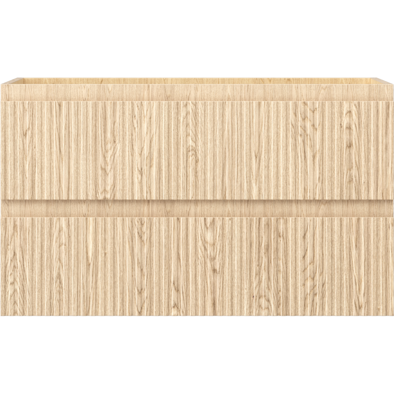 Mexen Rivel dulap baie sub chiuvetă 80 cm, 2 sertare, canelat, stejar - 91A20-08047-2-BFF81