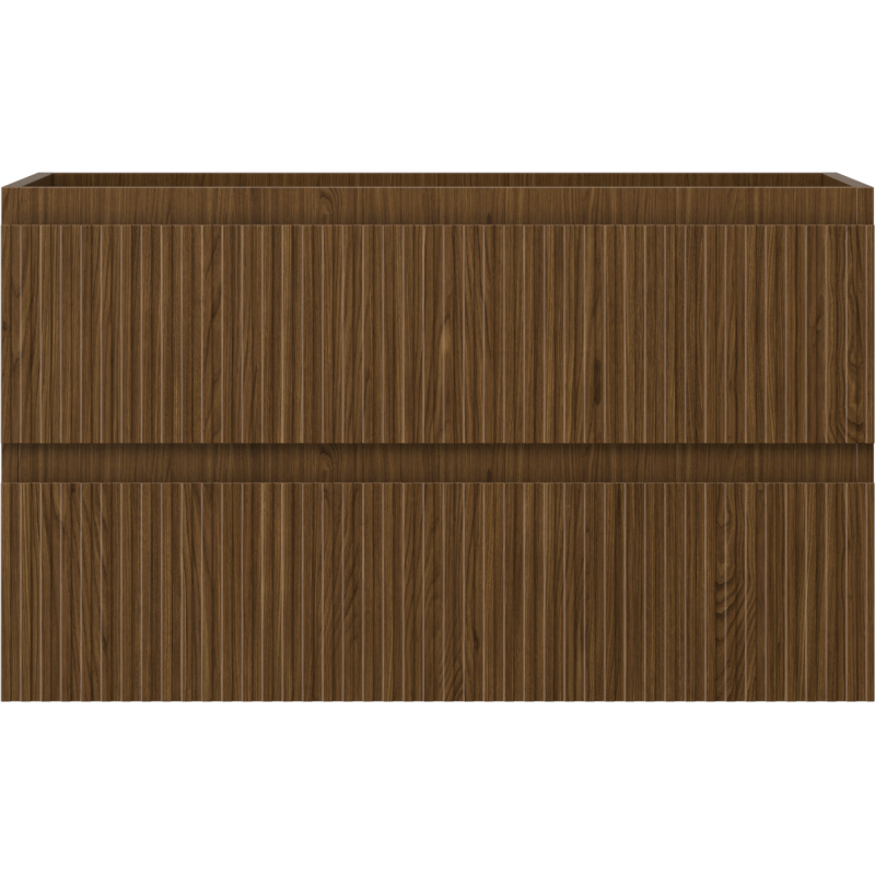 Mexen Rivel dulap baie sub lavoar 80 cm, 2 sertare, profilat, nuc - 91A20-08047-2-BFF86