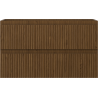 Dulap Mexen Rivel pentru baie, 80 cm, 2 sertare, cu nervuri, nuc - 91A20-08047-2-BFF86