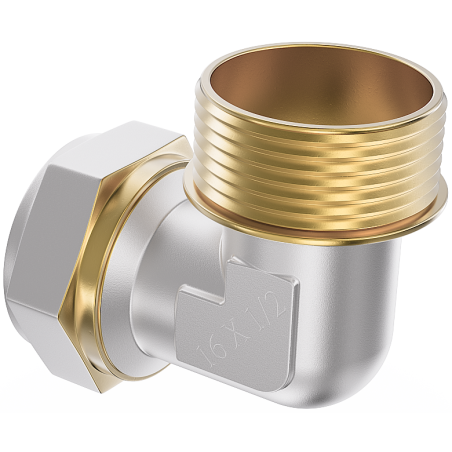 Mexen PEX-S csavaros PEX könyök 20 x 3/4 GZ - W97227-2034M-00