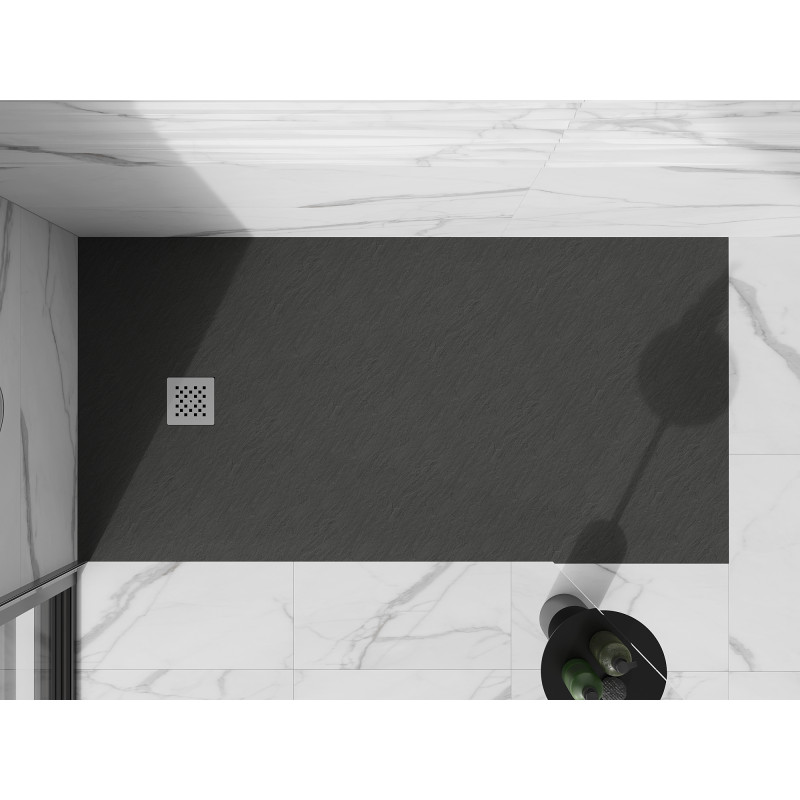 Mexen Stone+ cadă de duș din compozit dreptunghiulară 160 x 100 cm, antracit - 44711016