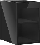 Mexen Box-A mosdószekrény test 30 cm, fekete fényes - 91AX1-0300-470-1-70